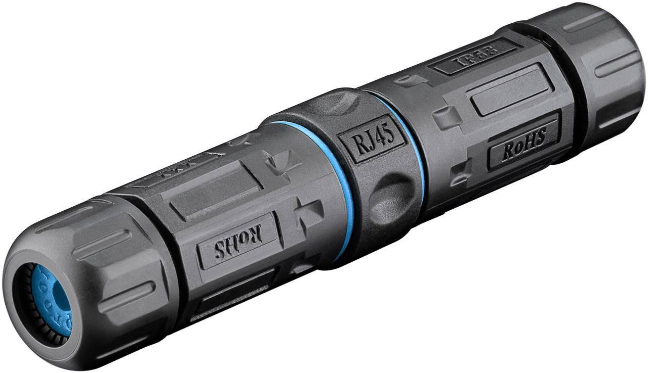 LVN-IP68-STP-CAT6A-COUPLER, RJ45, Gerade, Cat6a, S/FTP (S-STP), IP68, IEEE 802.3