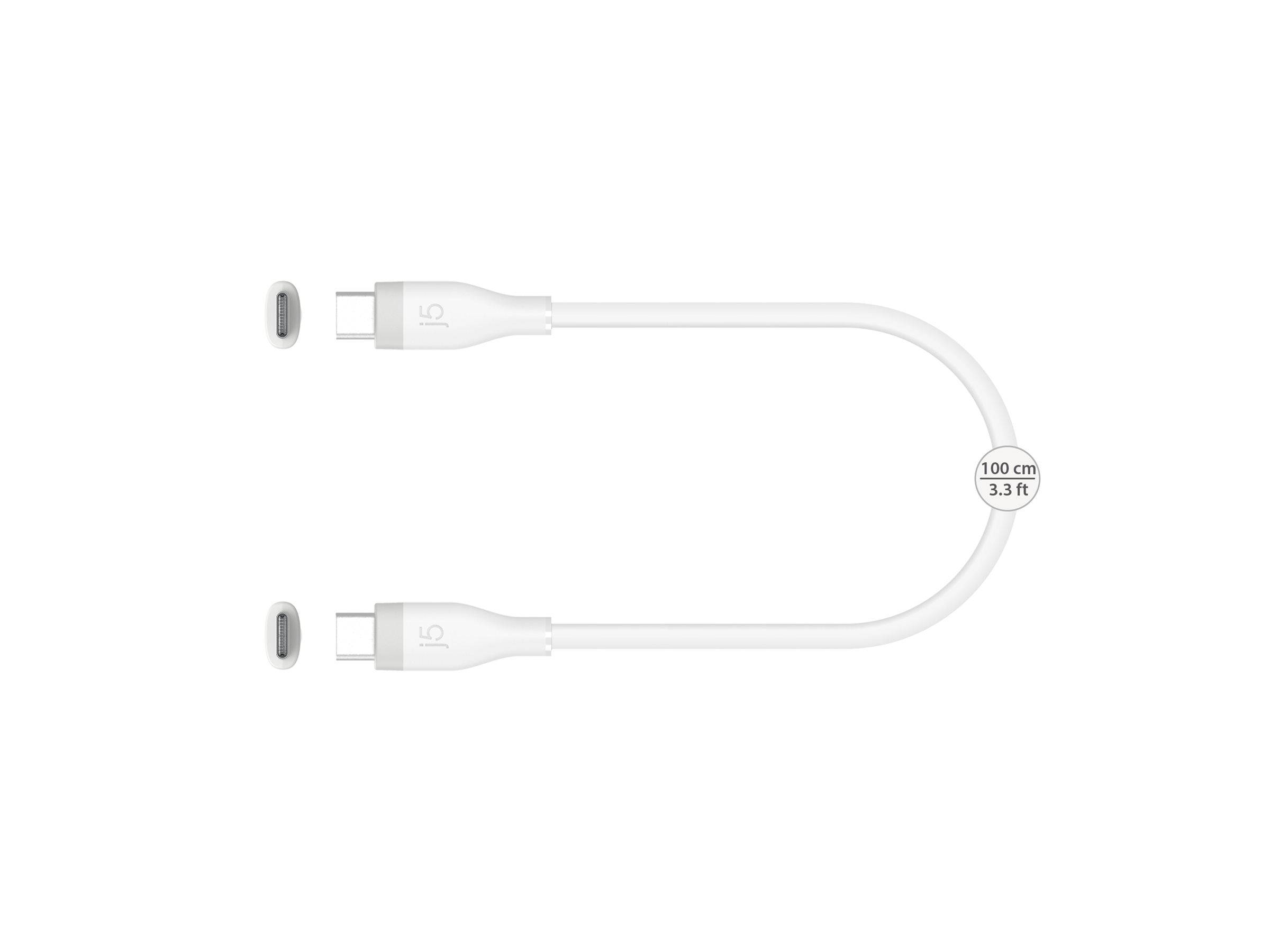 j5create USB-Kabel - 24 pin USB-C (M) zu 24 pin USB-C (M)