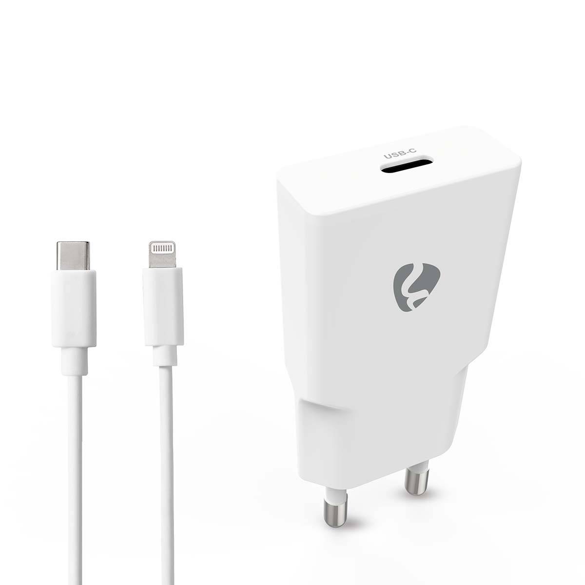 Nedis Netzladegerät 20W - GaN - PD3.0 Anzahl der Ausgänge: 1, USB-C, Lightning