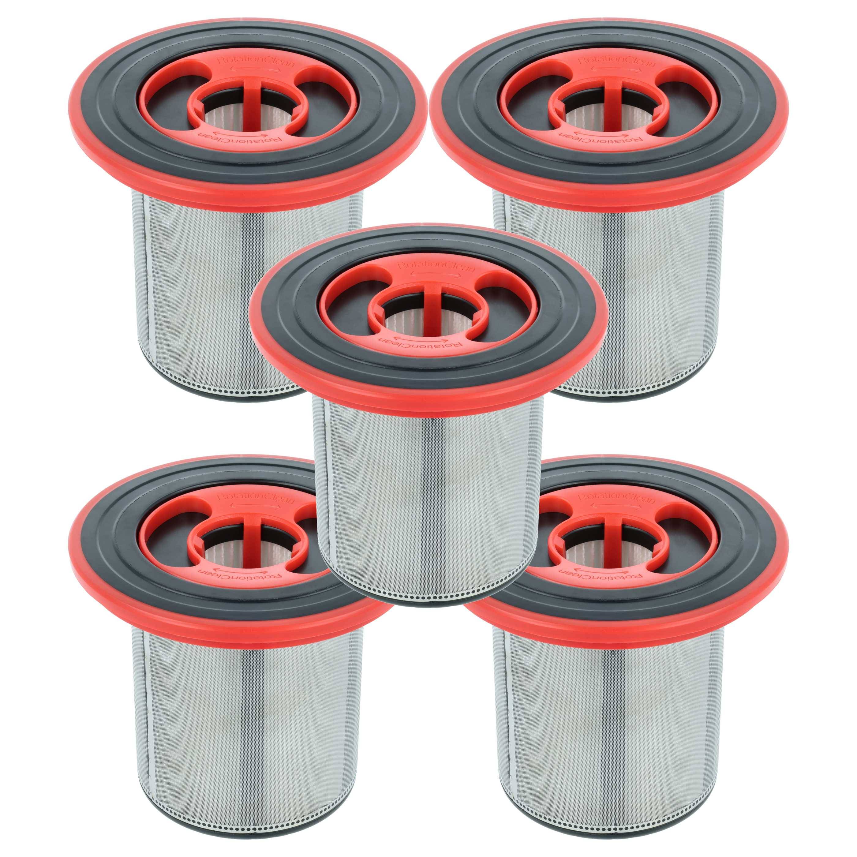 vhbw 5x Filter kompatibel mit Bosch BBS71BWHTE/01, BBS71BTRED/01, BCS711AIN/01, BCS711A/01, BCS711GB/01, BCS711EXT/01