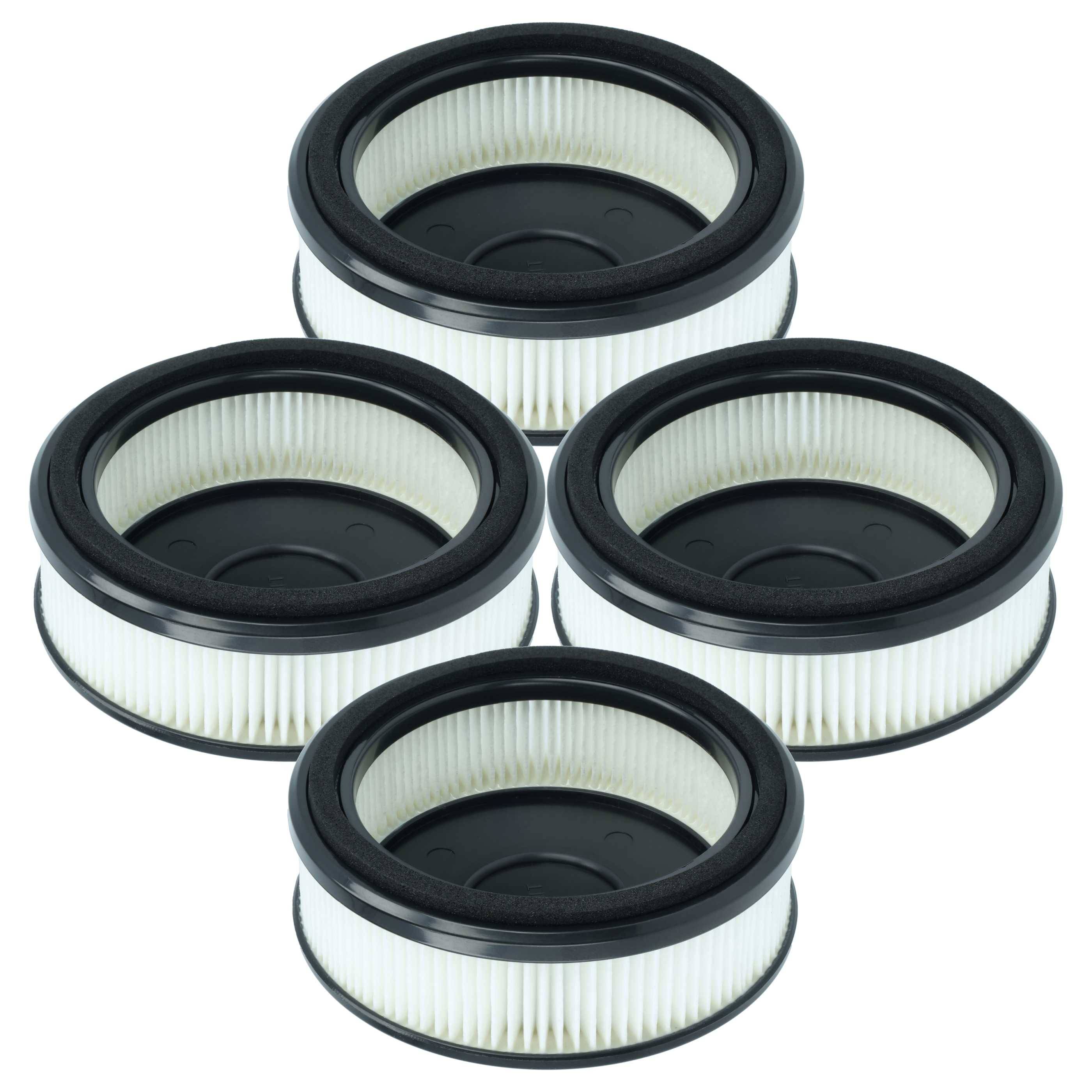 vhbw 4x Staubsaugerfilter kompatibel mit Nilfisk VU200 | S1 Staubsauger - HEPA-Filter Schwarz