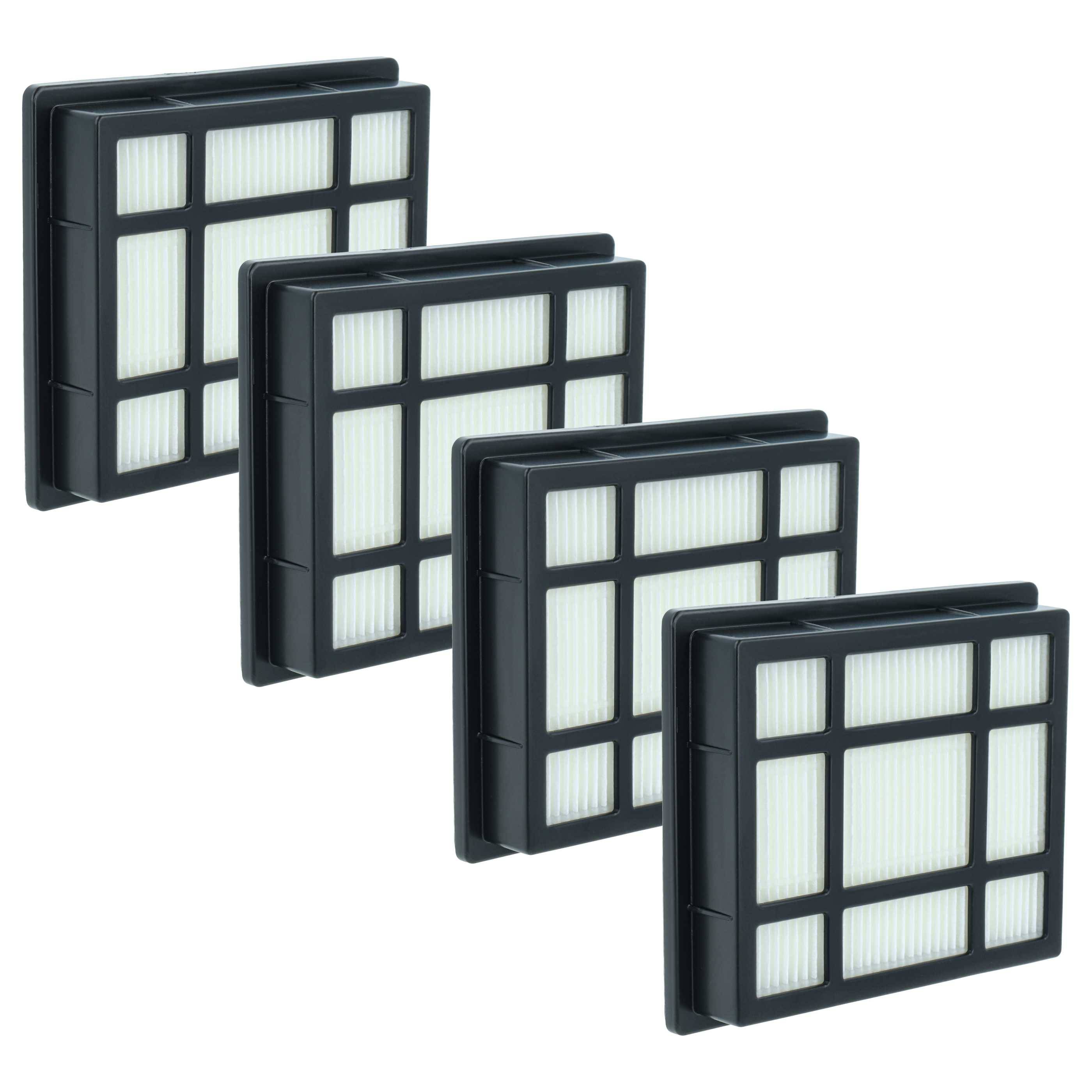 vhbw 4x Staubsaugerfilter kompatibel mit Nilfisk One Staubsauger - HEPA-Filter Schwarz