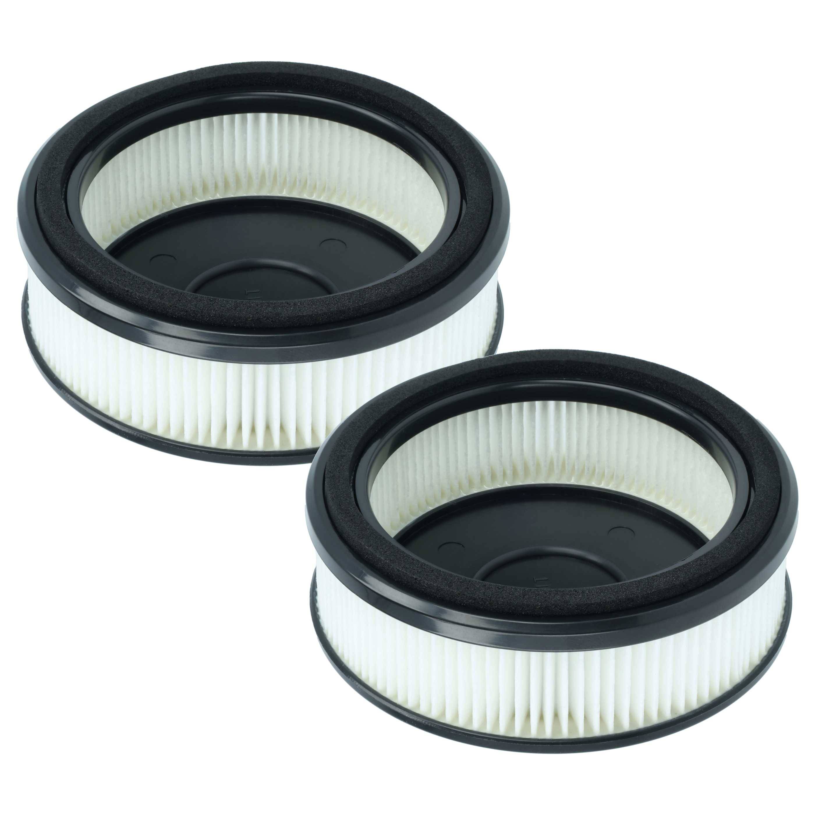 vhbw 2x Staubsaugerfilter kompatibel mit Nilfisk VU200 | S1 Staubsauger - HEPA-Filter Schwarz