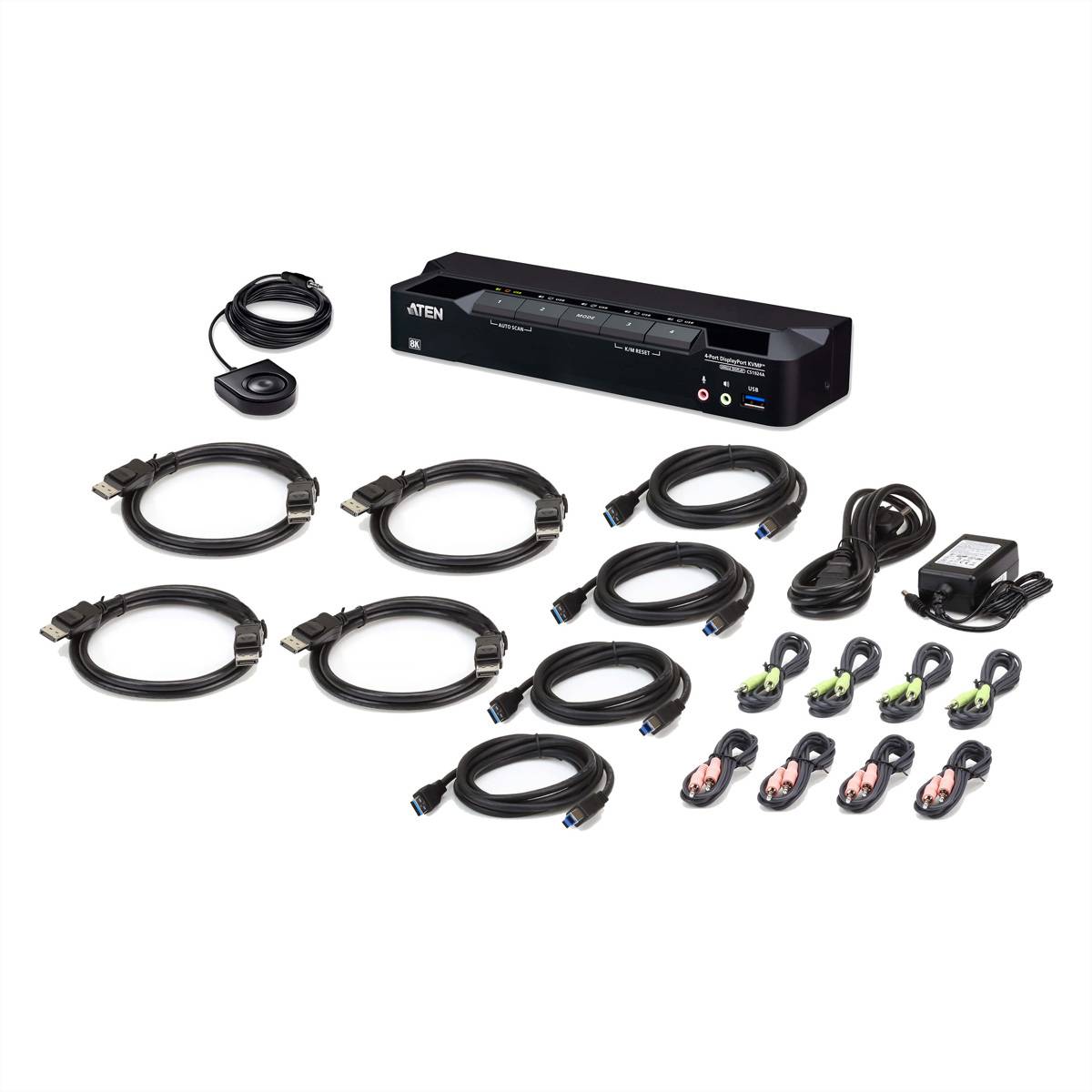ATEN CS1924A - KVM-/Audio-/USB-Switch - 4 x KVM/Audio/USB