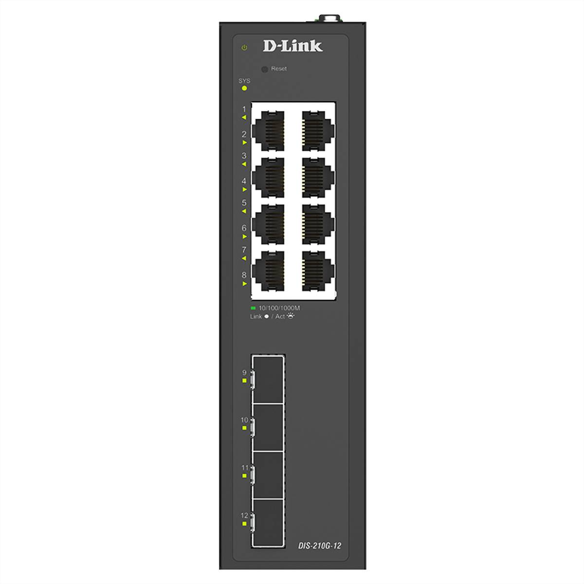 DLINK DIS-210G-12 12-Port Industrial Gigabit Managed