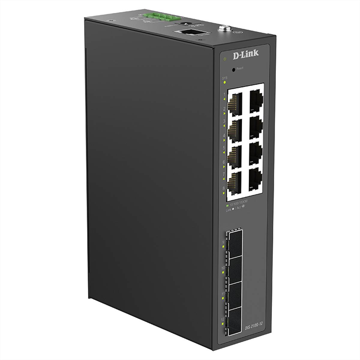 DLINK DIS-210G-12 12-Port Industrial Gigabit Managed