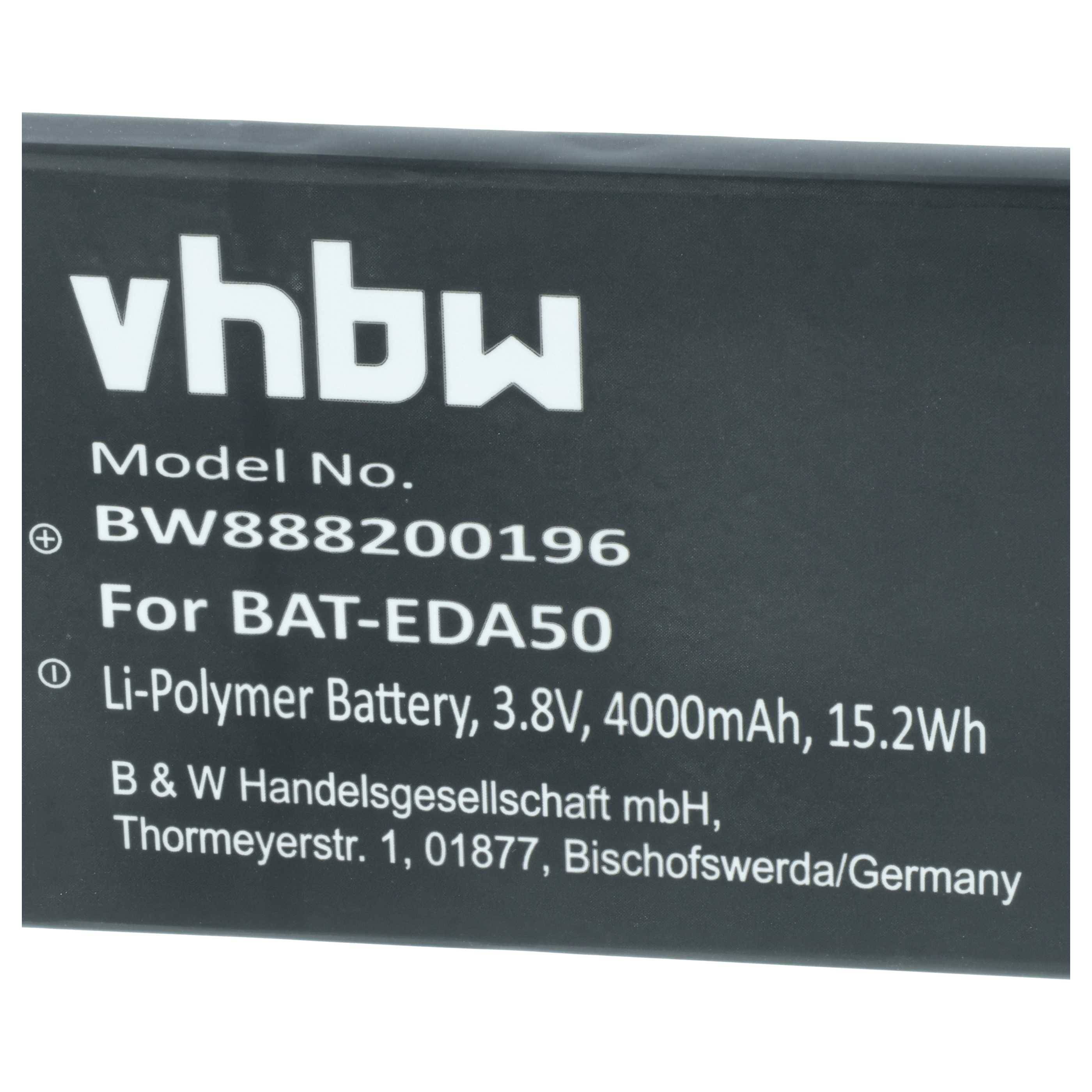 vhbw 2x Akku kompatibel mit Honeywell Scanpal EDA71 | Barcodescanner POS (4000 mAh, 3,8 V, Li-Polymer)