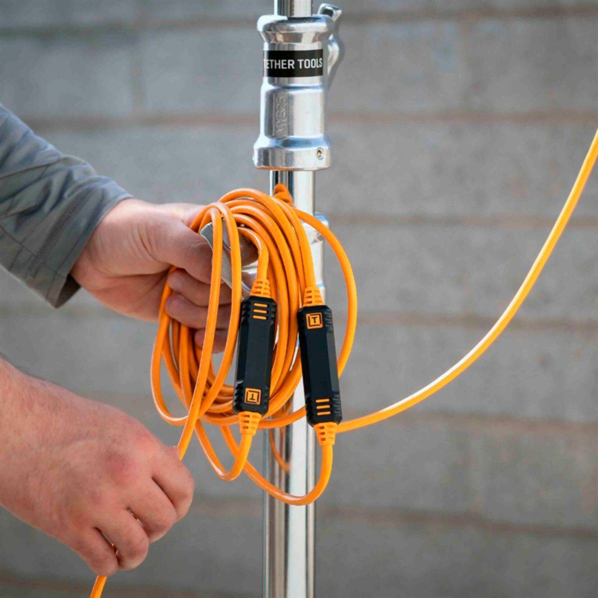 Tether Tools CUC31RT2-ORG, 9,4 m, USB C, USB C, USB 3.2 Gen 1 (3.1 Gen 1), 5 Gbit/s, Orange