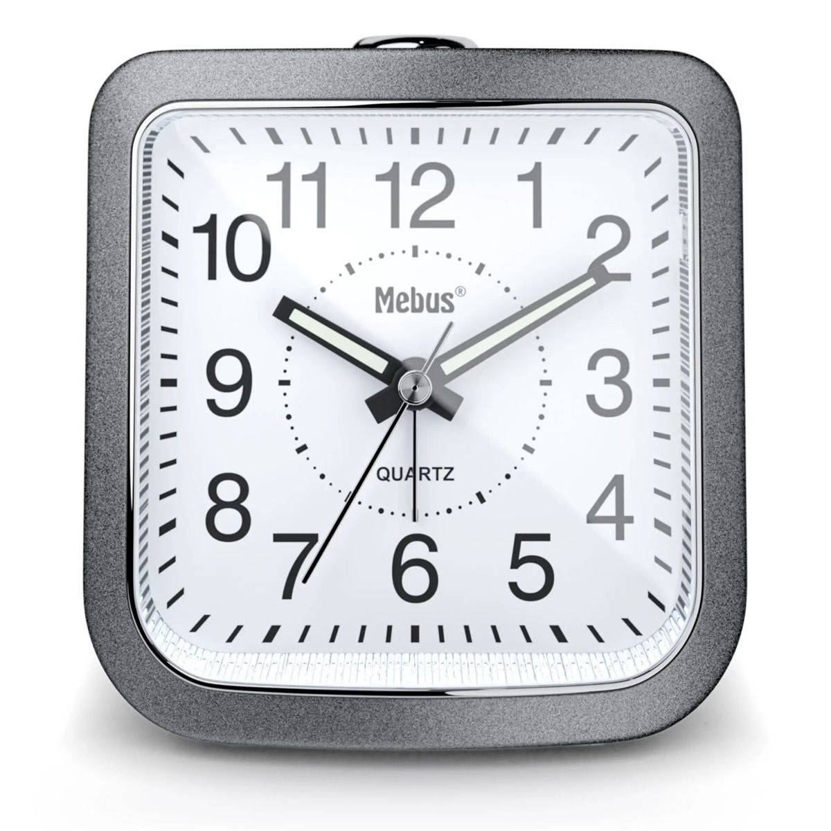 Mebus 56988 Grau Quarzwecker