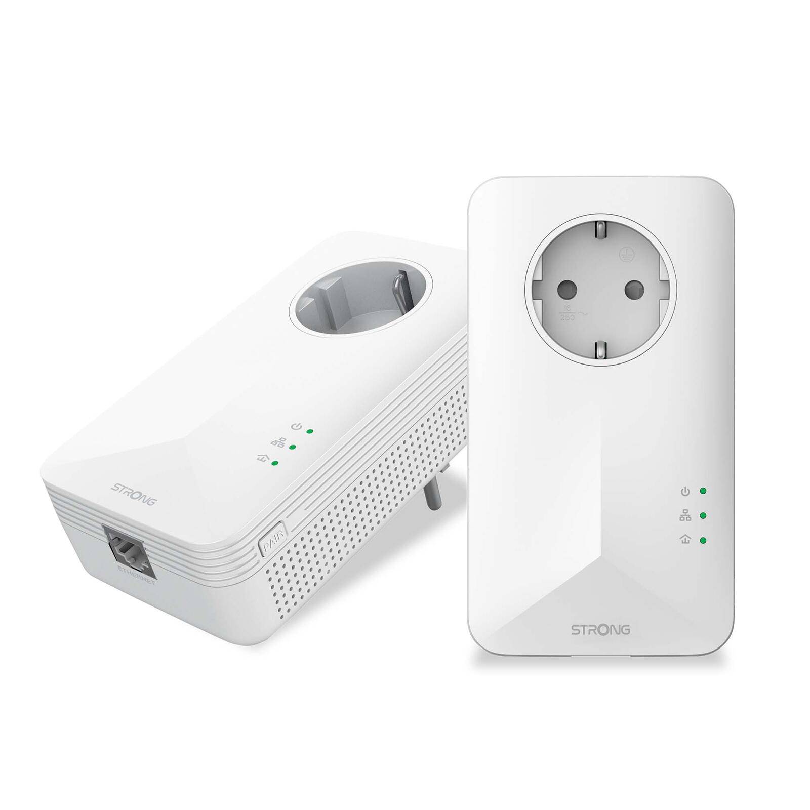 Strong POWERL1000DUOEUV2 POWERL1000DUOFR - Powerline - 1 Gbps - 3 HE - 2er