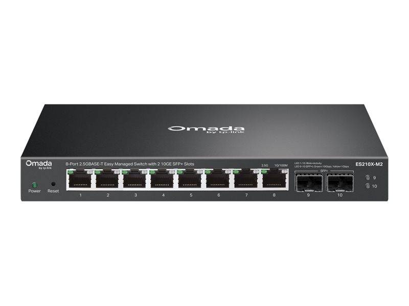 Omada ES210X-M2 8-Port 2.5G BASE-T Easy Managed Switch