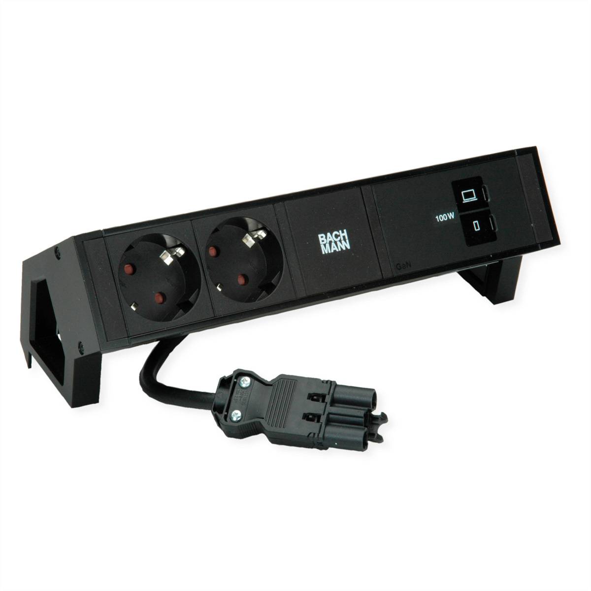 Bachmann DESK2 2xCEE7/3 1xUSB C/C BM0025224