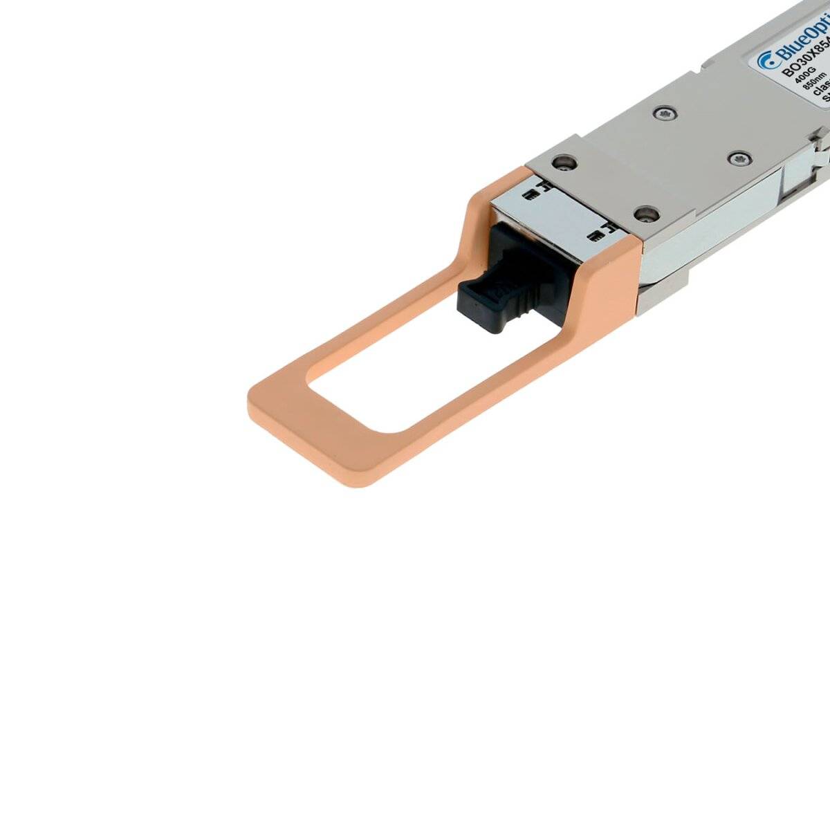 BLUEOPTICS - NVIDIA MMA4Z00-NS400 OSFP RHS (Flat Top) Transceiver, MPO-MTP-12/APC, 400GBASE-SR4, Infiniband NDR, 4x 100G