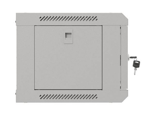 Lanberg WF03-5304-10S, Wandmontiertes Regal, 4U, 60 kg, Sperrschloss, Ablageschienen, 9,6 kg