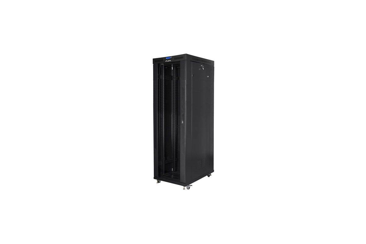 LANBERG 19 42U 800x1000 freist. LCD Glastür (FlatPack) sw (Speditionsversand) Multimedia-Technik
