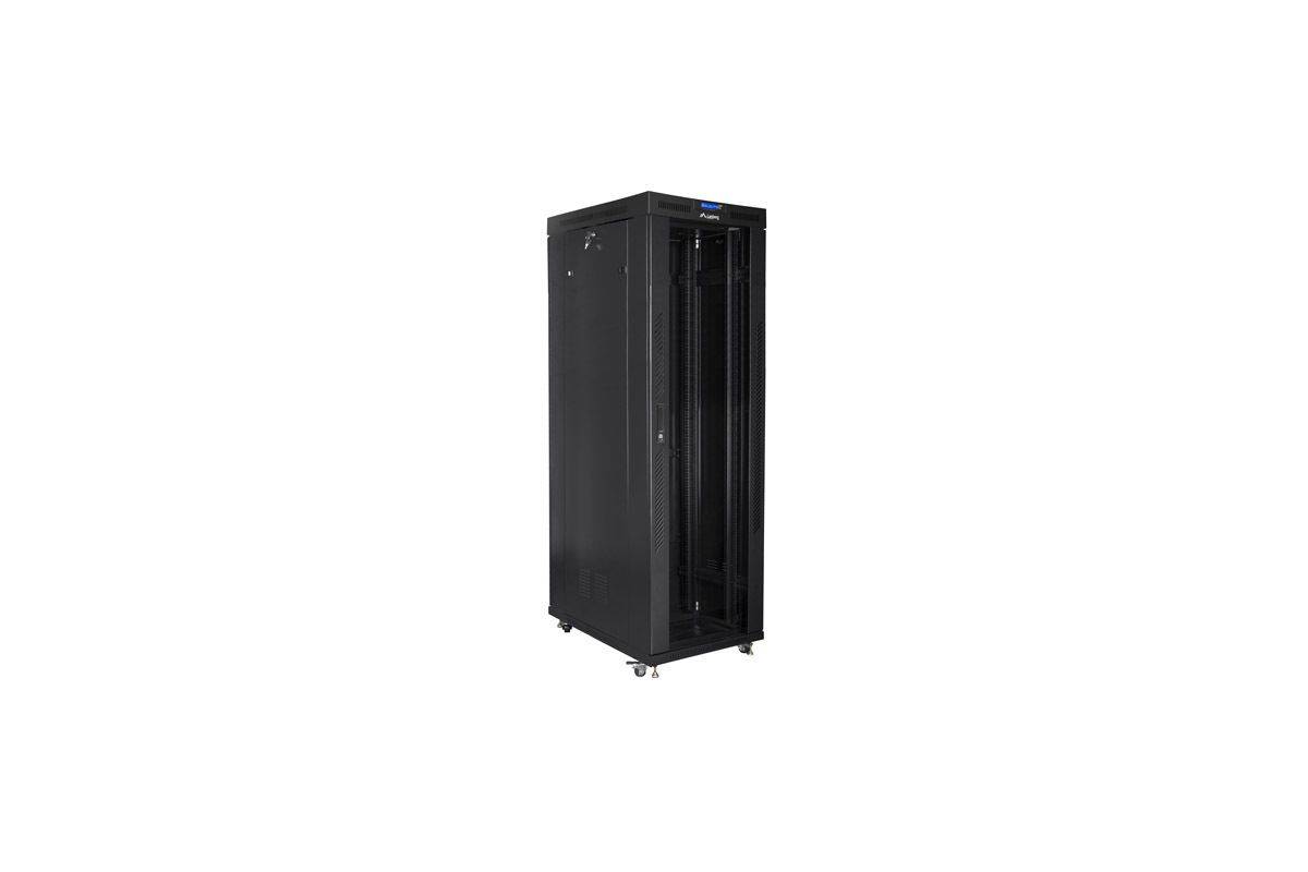 LANBERG 19 42U 800x1000 freist. LCD Glastür (FlatPack) sw (Speditionsversand) Multimedia-Technik