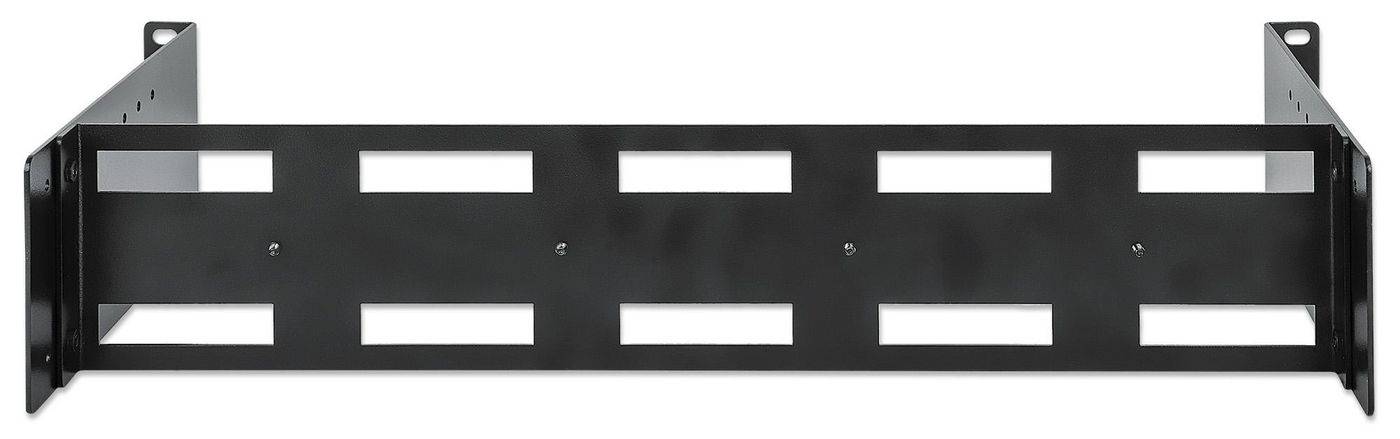 INTELLINET Tiefenverstellbarer 19"DIN-Hutschienenträger 2HE