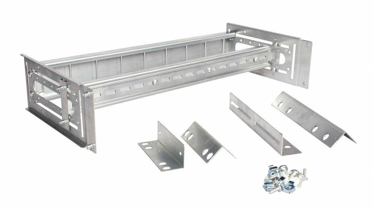 Equip Rails 19', 3HE Din, RAL7035 Grau Multimedia-Technik 19 Zubehör