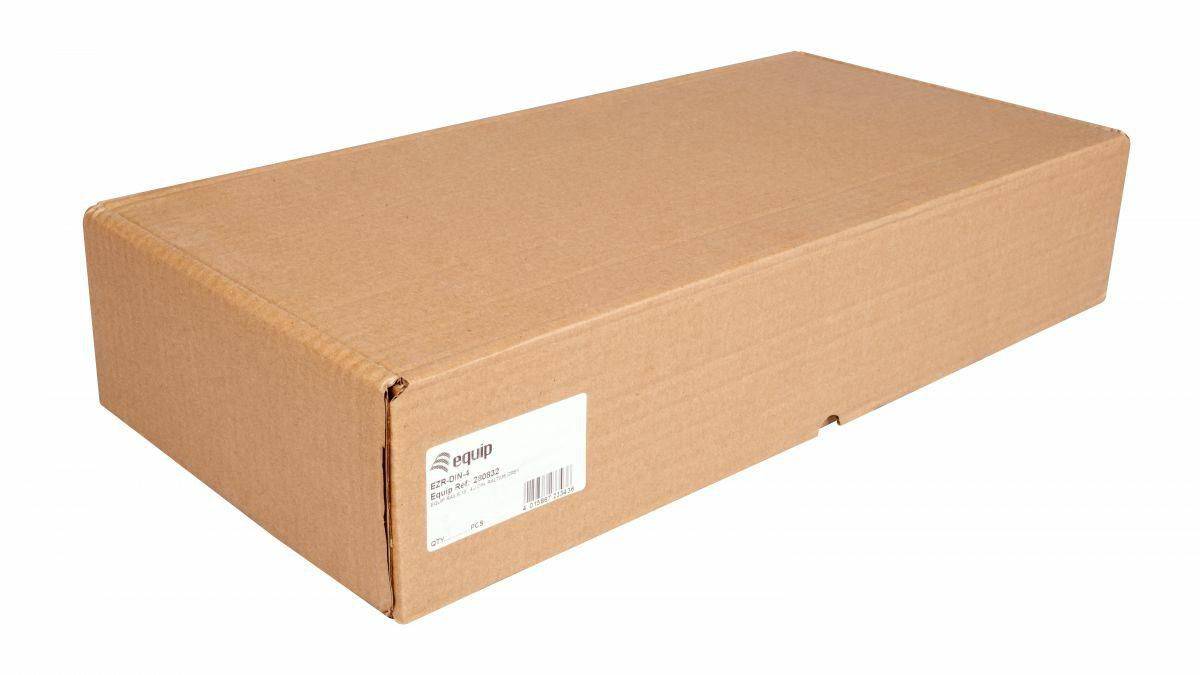 Equip Rails 19', 3HE Din, RAL7035 Grau Multimedia-Technik 19 Zubehör