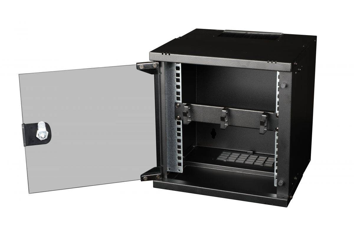 Equip EZMR-10-B - Kabelmanagement-Panel mit Ringen für Rack - Schwarz - 1U - 25.4 cm (10")