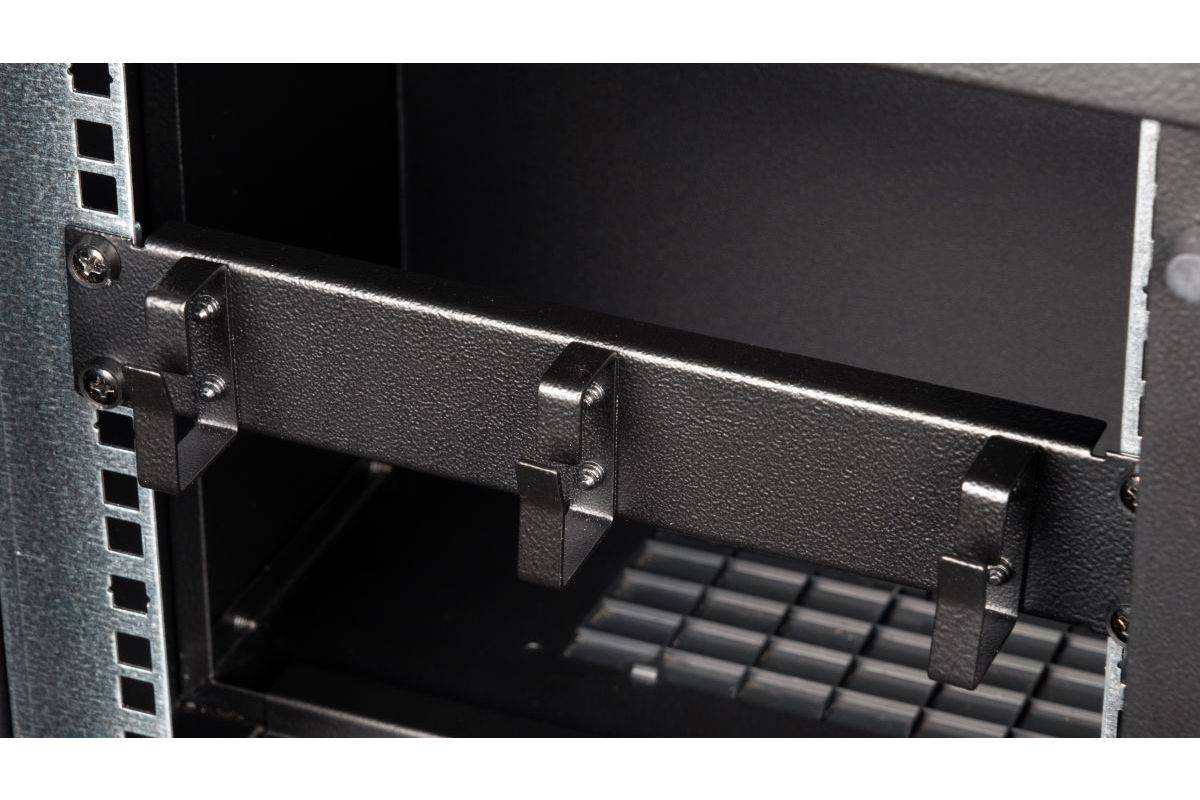 Equip EZMR-10-B - Kabelmanagement-Panel mit Ringen für Rack - Schwarz - 1U - 25.4 cm (10")