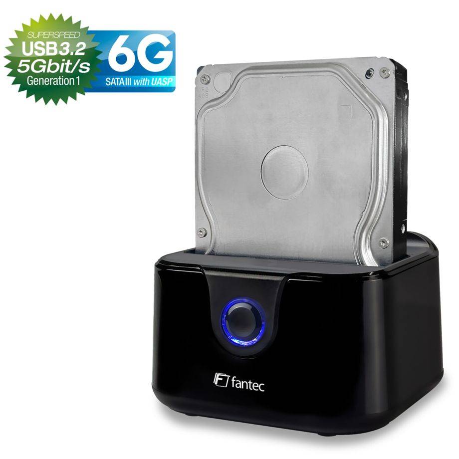 FANTEC DS-X1U3-Glanz USB 3.2 Gen 1 Docking Station - Gehäuse - 2,5"