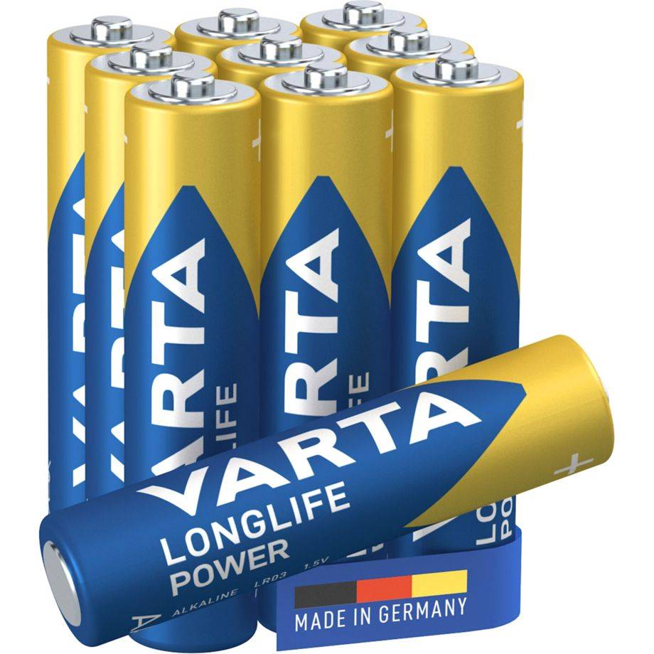 Varta AA Batterien 10 Stück, Longlife Power, 1,5V - Made in