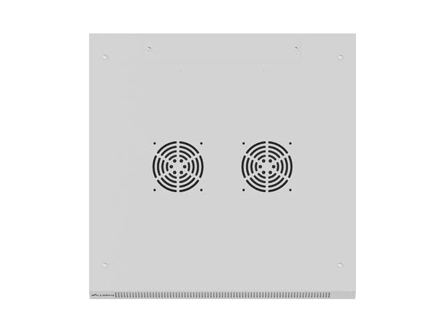 Lanberg WF01-6615-10S, Wandmontiertes Regal, 15U, 60 kg, Sperrschloss, Ablageschienen, Verbessertes Kabelmanagement