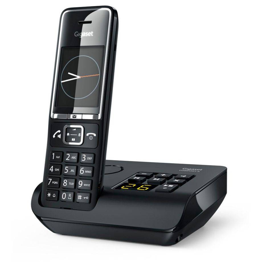 Gigaset COMFORT 550A, Analoges Telefon, Kabelloses Mobilteil, Freisprecheinrichtung, 200 Eintragungen, Anrufer-Identifik