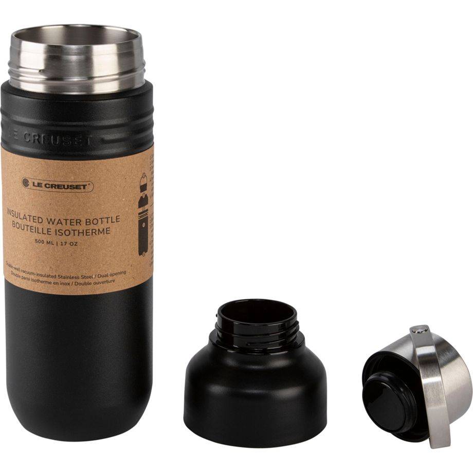 Le Creuset Trinkflasche On The Go schwarz matt 500 ml