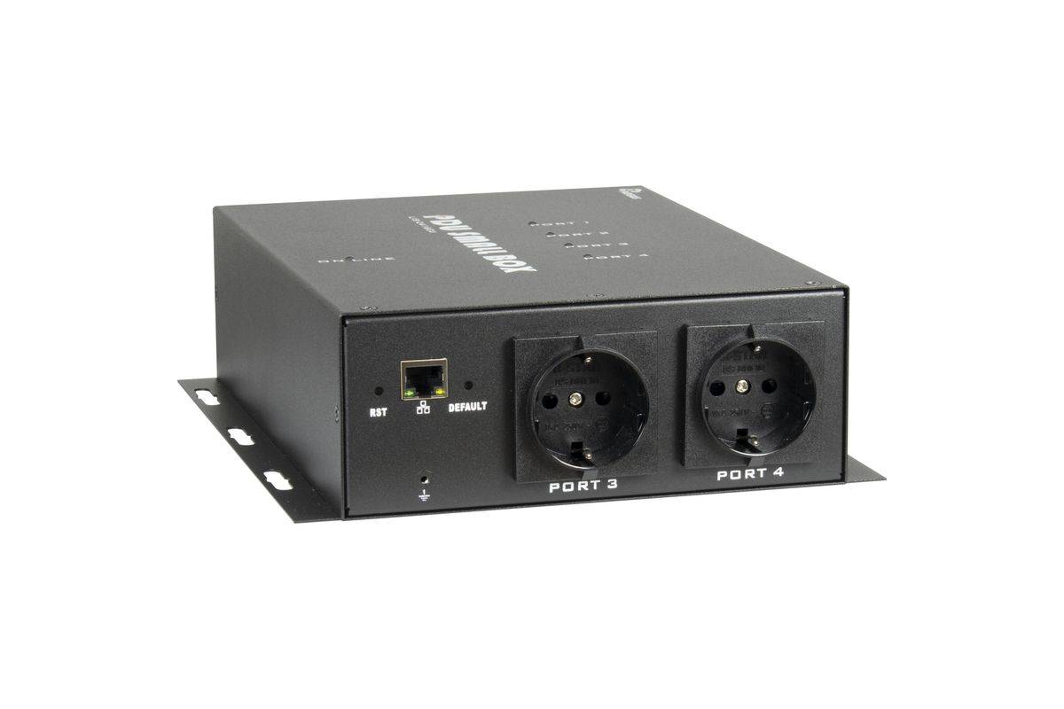 Inter-Tech IPC PDU SA-0416EU 16A für 4 schaltbare Steckdosen Multimedia-Technik Power Distribution