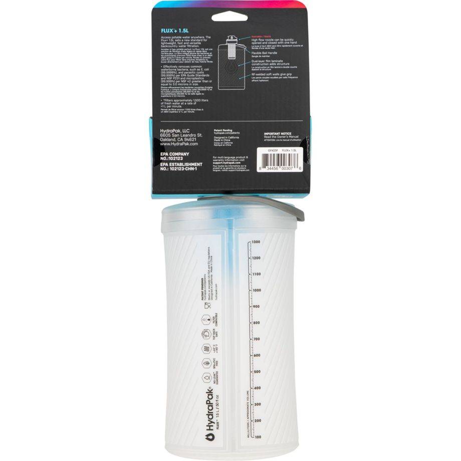 HydraPak Flux 1.5L Faltflasche weiß