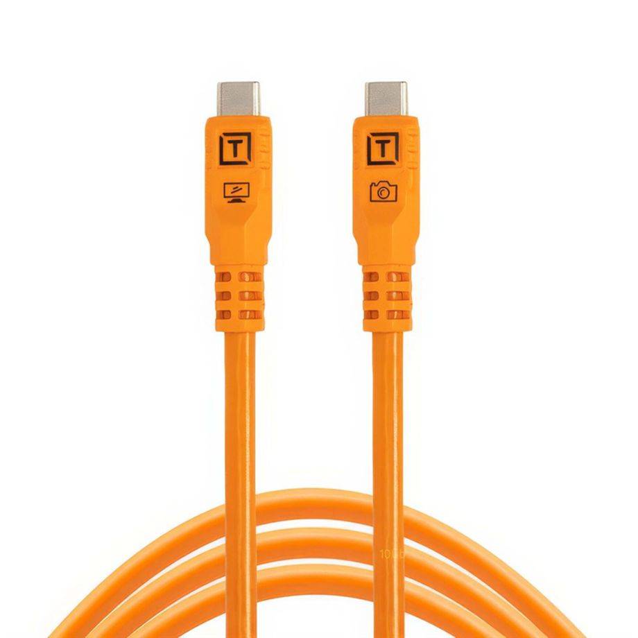 TetherPro USB-C Optima 10G gerade orange 1,8m