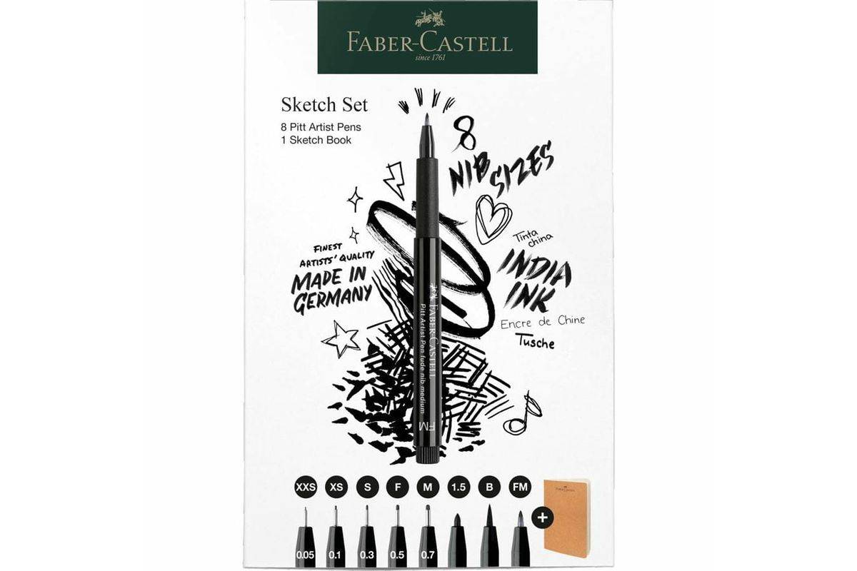 FABER-CASTELL - Set Pitt Artist Pen+ Sketchbook