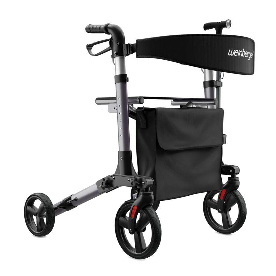 Weinberger Aluminium-Rollator 3-fach faltbar