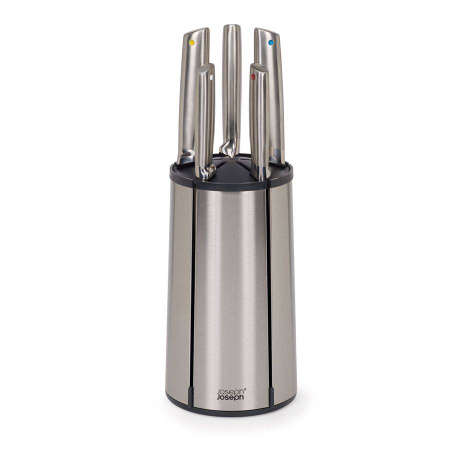 Joseph Joseph Elevate 5-teiliges Stahlmesser-Set mit Drehständer