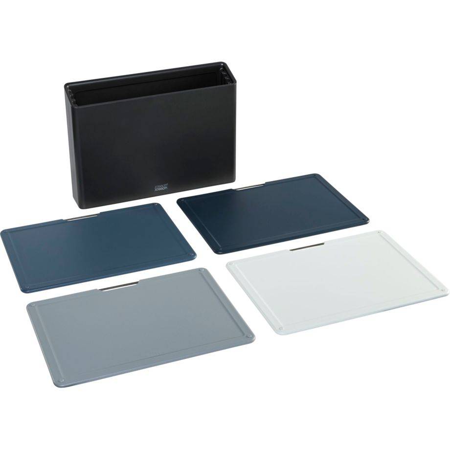 Joseph Joseph Folio grau 4-tlg. Schneidebrett-Set Groß