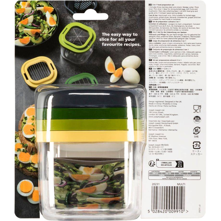 Joseph Joseph Multi-Prep, Manuell, Mehrfarbig, Transparent, Kunststoff, 96 mm, 96 mm, 122 mm