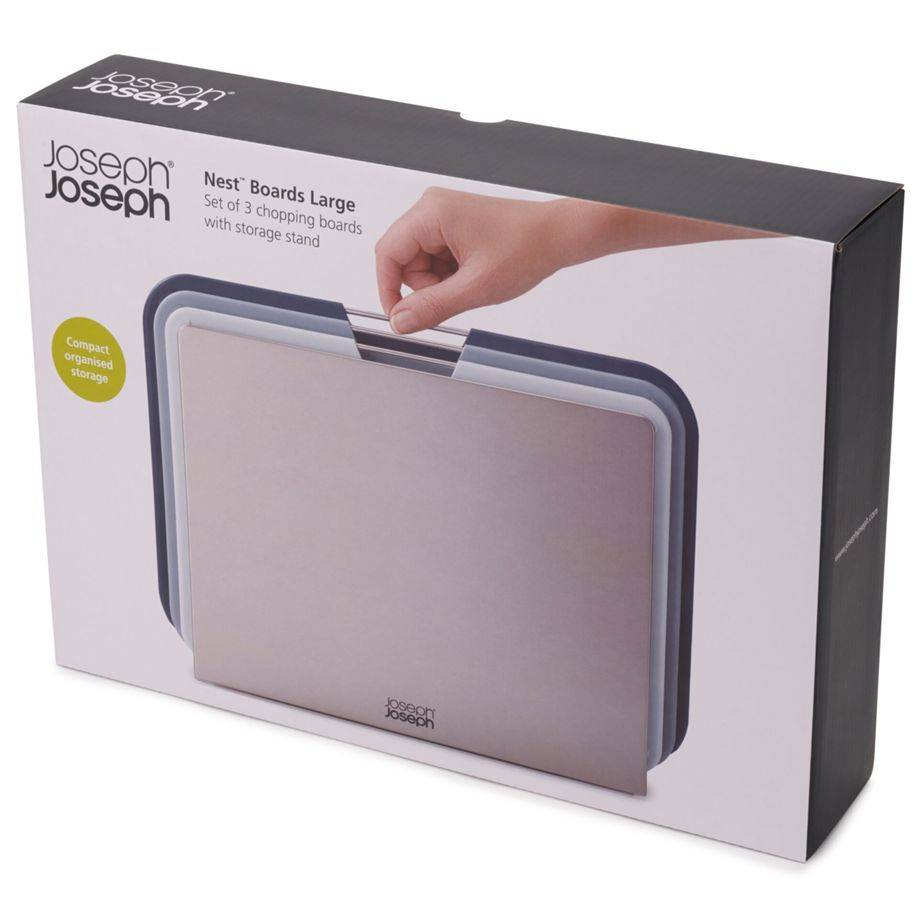 Joseph Joseph Nest grau 3-tlg. Schneidebrett-Set
