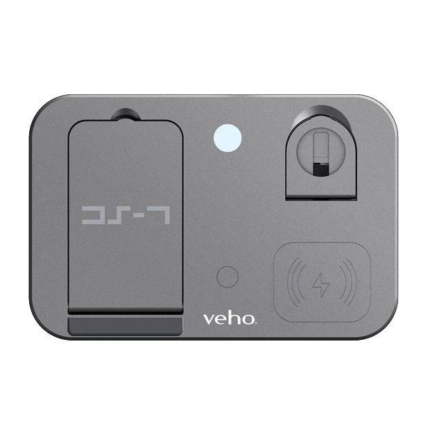Veho DS-7 Qi - Drinnen - Kabelloses Aufladen - Silber