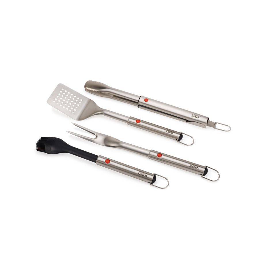 Joseph Joseph GrillOut res 4-er Grillbesteck-Set Auszie