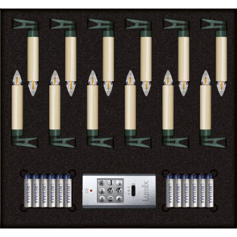 Superlight Bavaria Mini Flame 12er Set Elfenbein