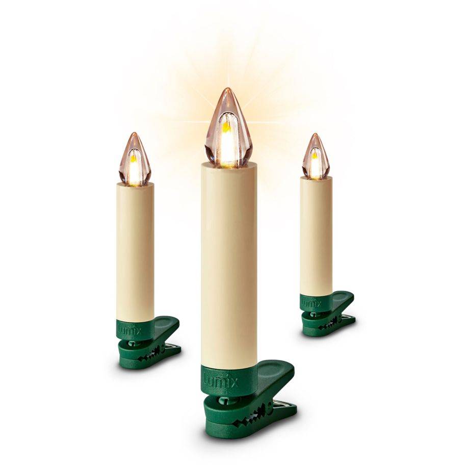 KRINNER - Superlight Bavaria Mini Flame 12er Set Elfenbein