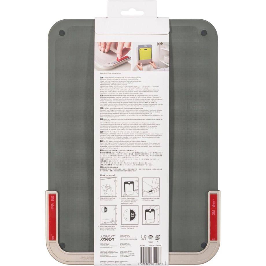 Joseph Joseph 60149, Rechteckig, Grau, Einfarbig, 240 mm, 340 mm, 2 Stück(e)