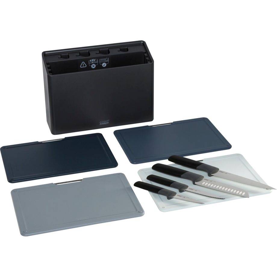 Joseph Joseph Folio Plus 8-tlg. Messer- und Schneidebrett-Set