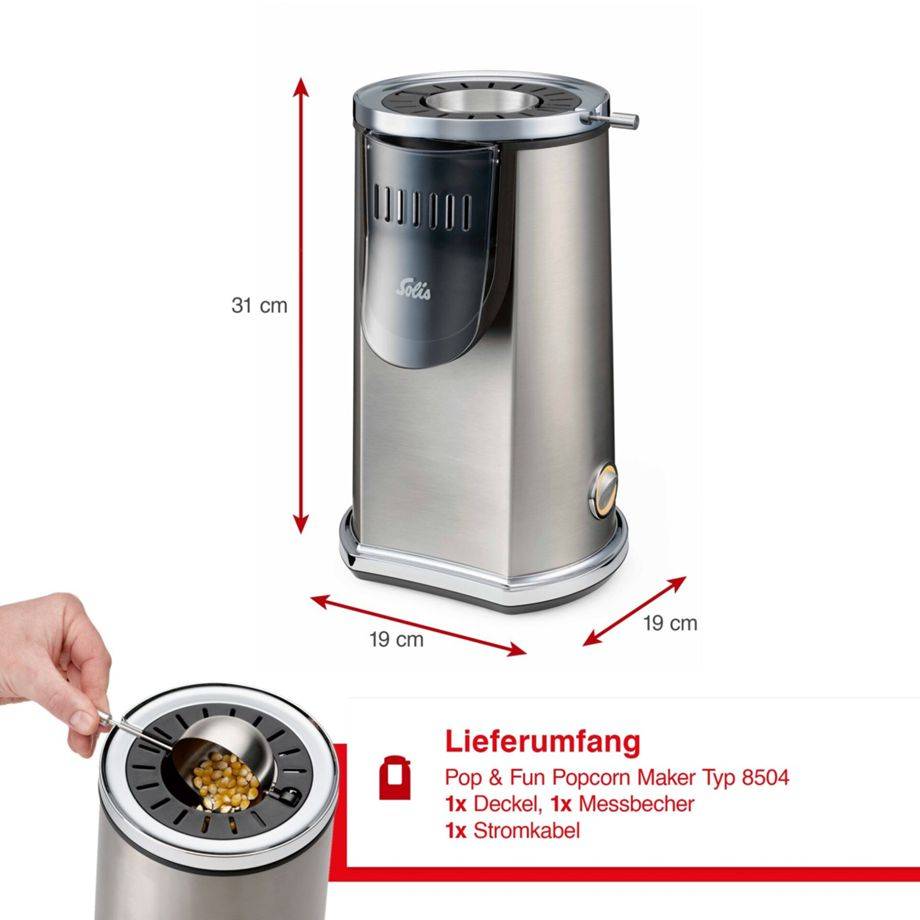 SOLIS Pop & Fun Popcorn Maker Typ 8504
