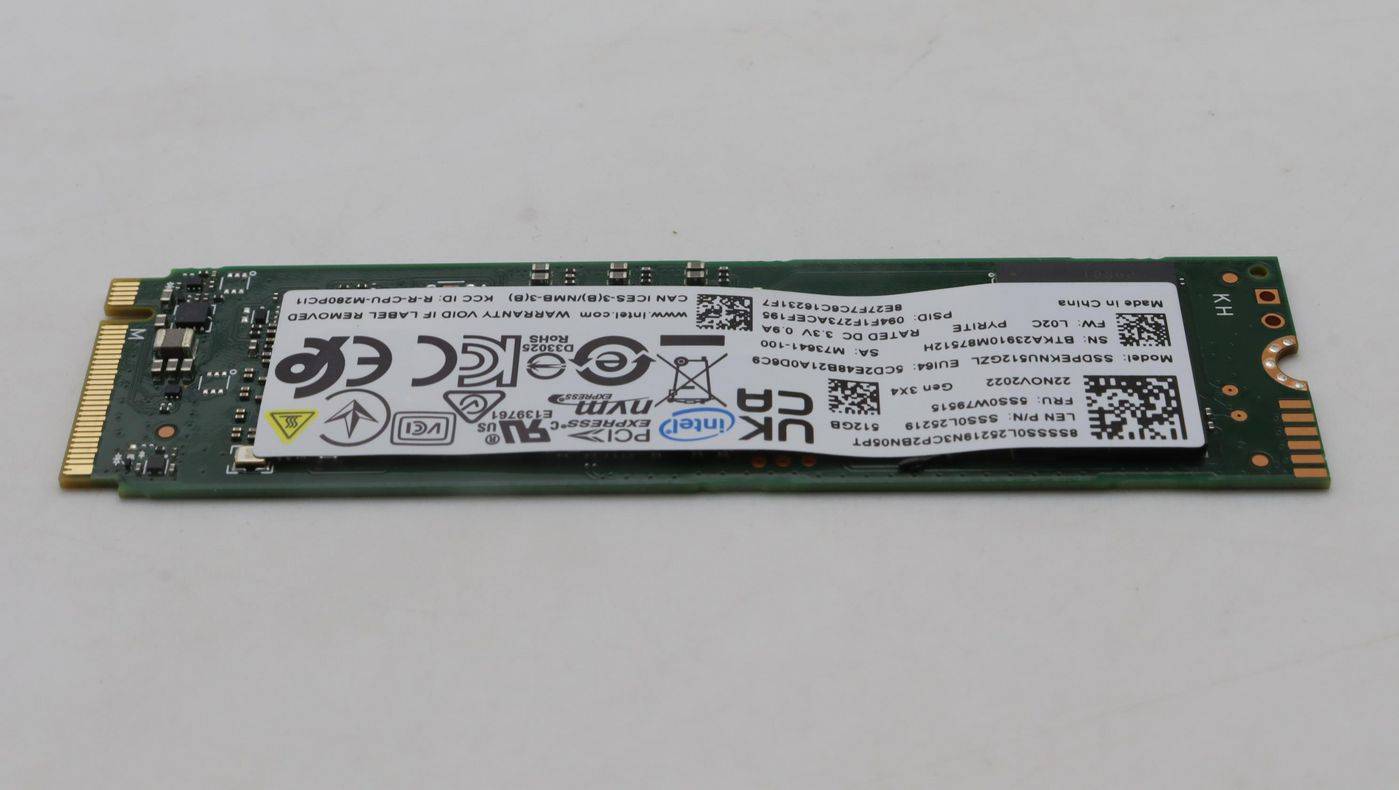Lenovo M.2 PCIe 3.0 x4 internal SSD 512G,M.2,2280,PCIe3x4,INT,QLC