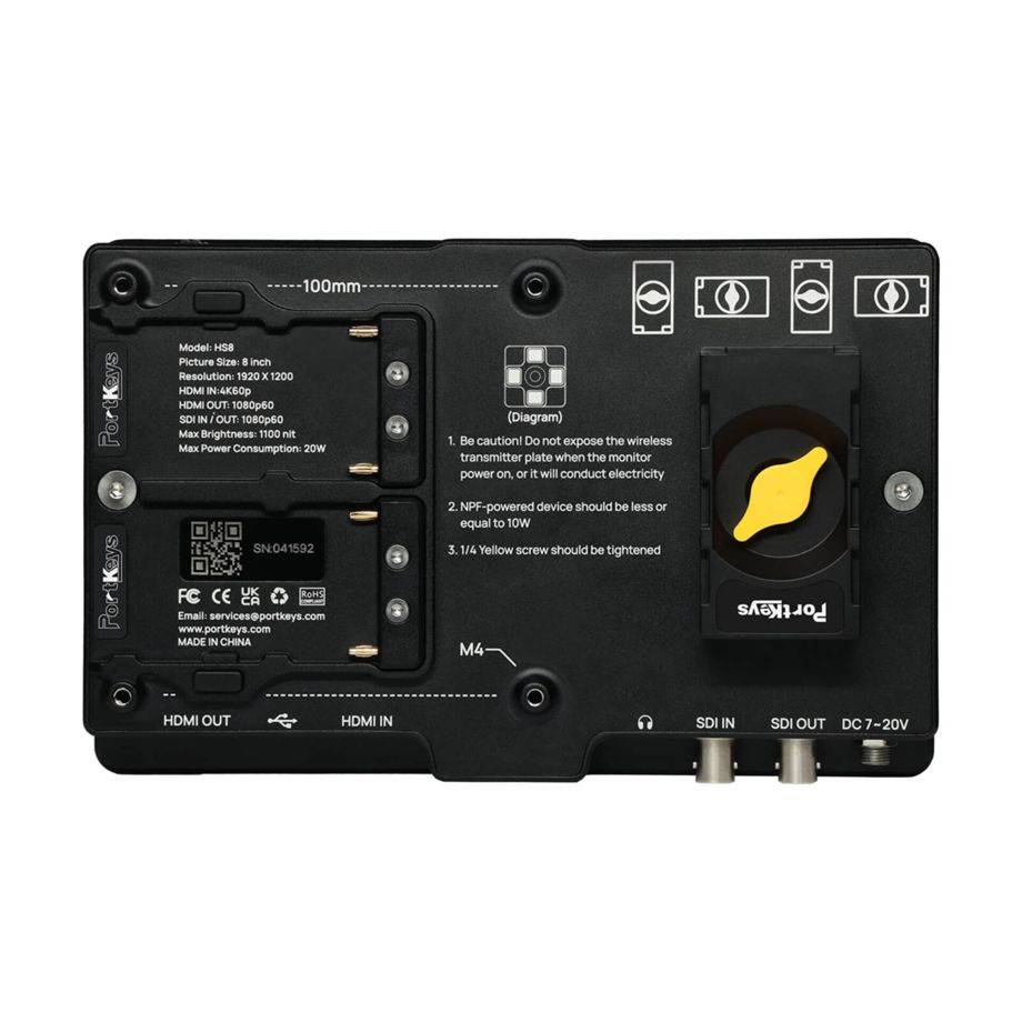 Portkeys HS8 Monitor ( PKSCMHS8 ) Portkeys HS8 Monitor - 9331924263464