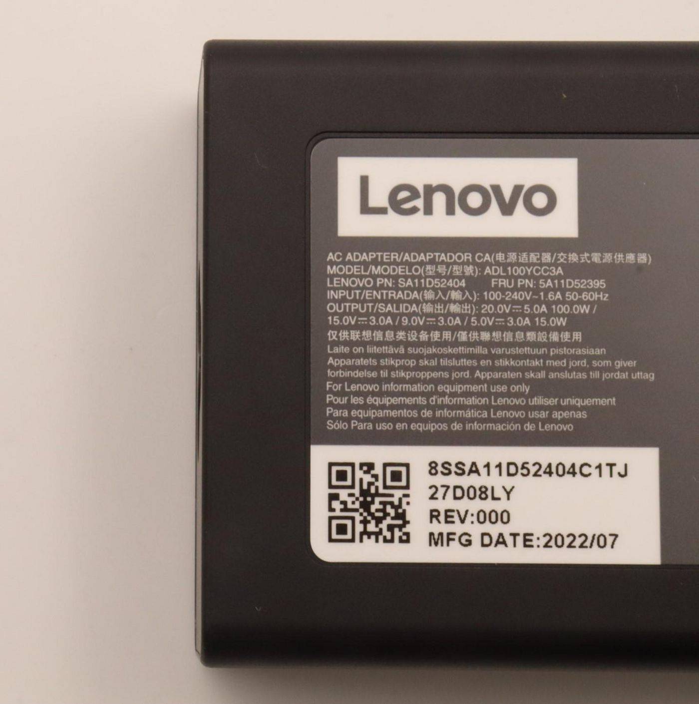 100W USB-C Power Adapter for