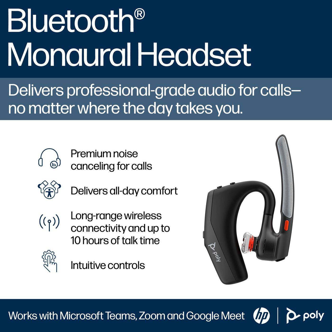Poly Voyager Legend 30 Bluetooth Headset Black